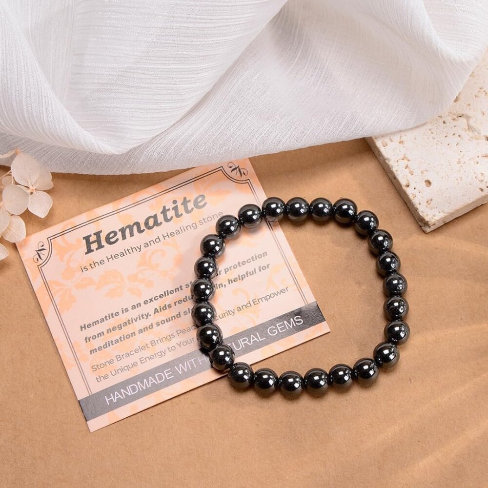 Handmade Yoga Stretch Elastic Bracelet Natural Stone Crystal Healing Power Energ - Picture 3 of 6